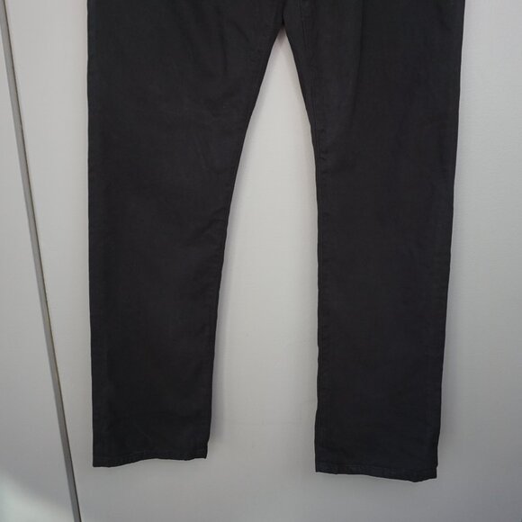 New Ag Adriano Goldschmied Everett Slim Straight Pants in Super Black size 34x32 - Picture 6 of 16